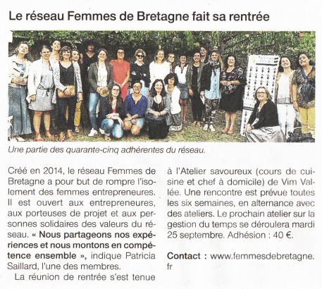 l'atelier savoureux ouest france femmes de bretagne